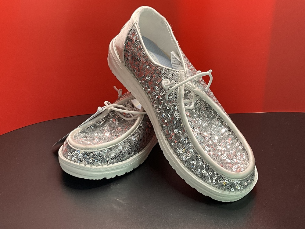 Hey Dude Wendy Sequin Cream. NWT/No Box. Multiple Sizes